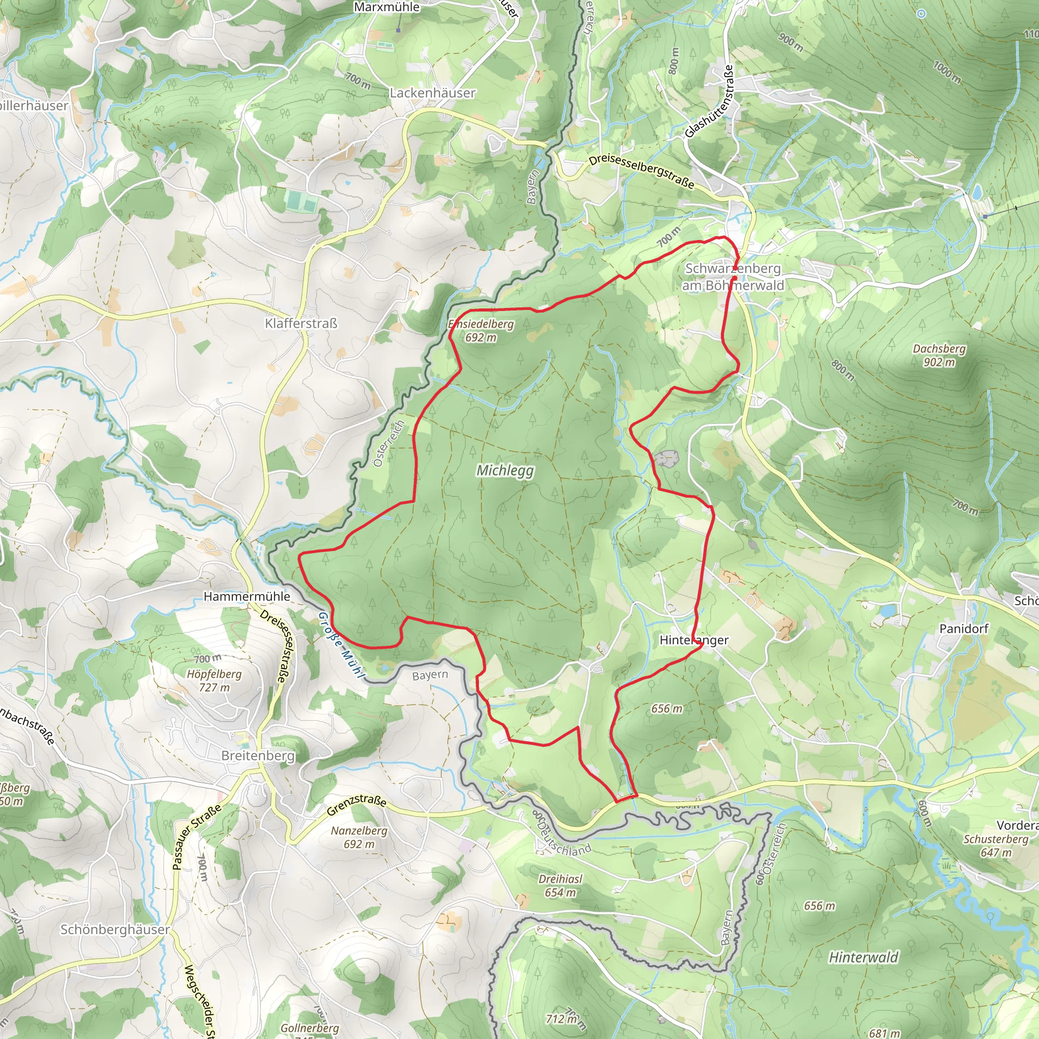 Michleggweg mobile static map