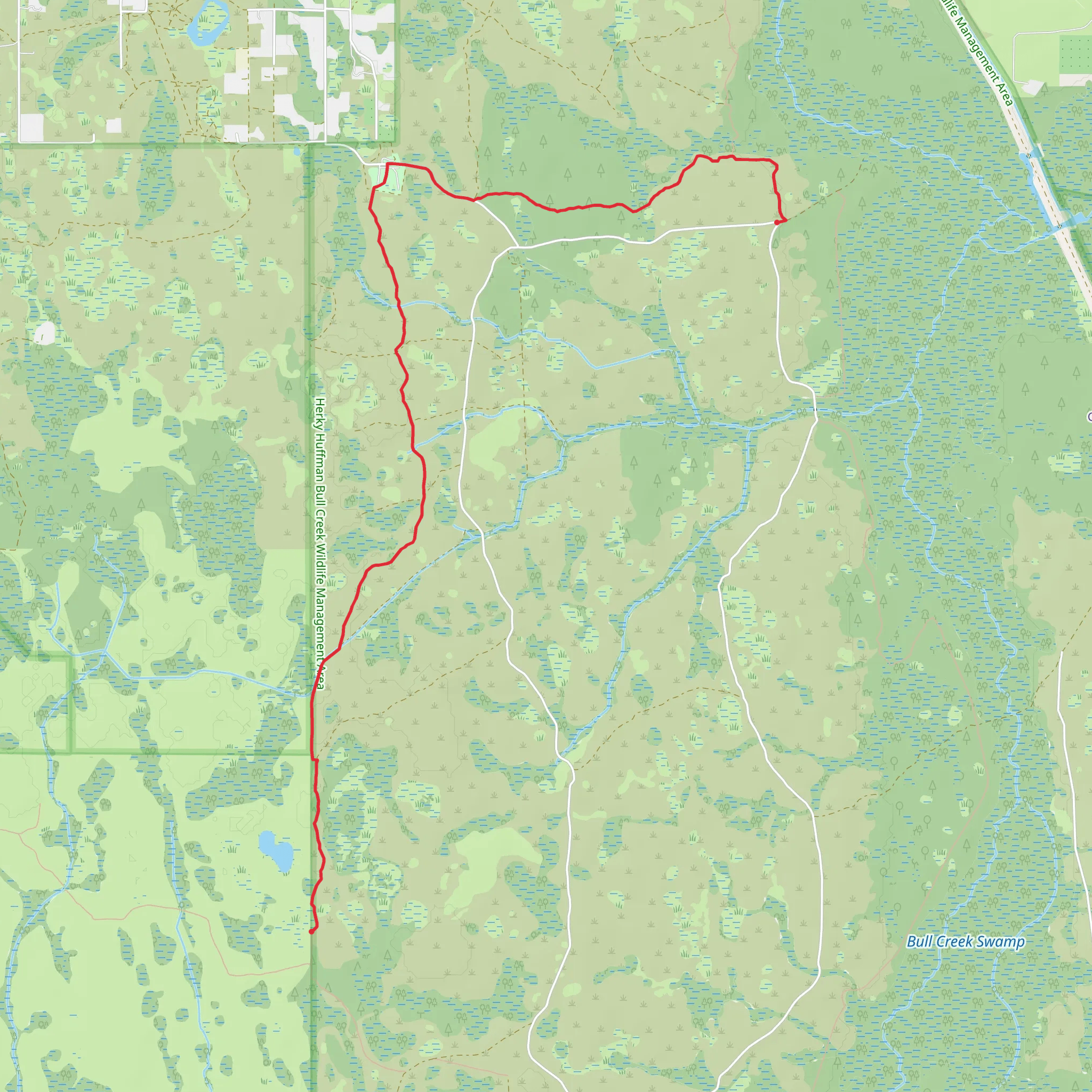 White Trail mobile static map