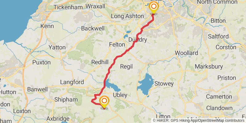 Minehead to Chepstow Walk stage 3 Map