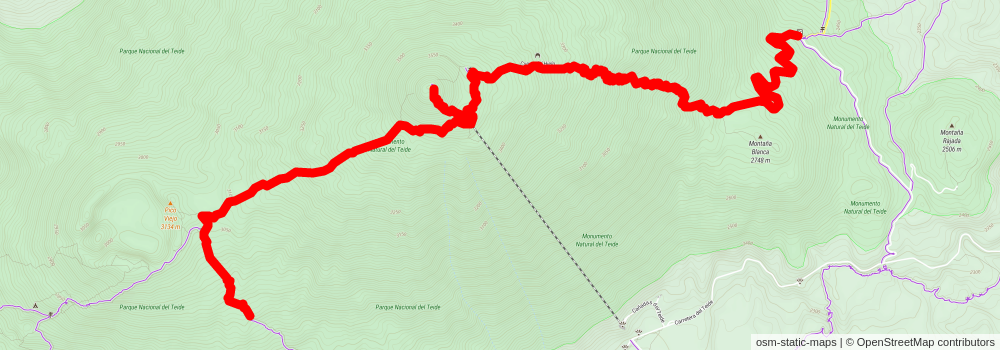 PR TF 41 Pico del Teide Peak from El Socorro Beach stage 3 Map