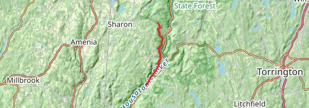 Appalachian Trail - Connecticut stage 3 Map