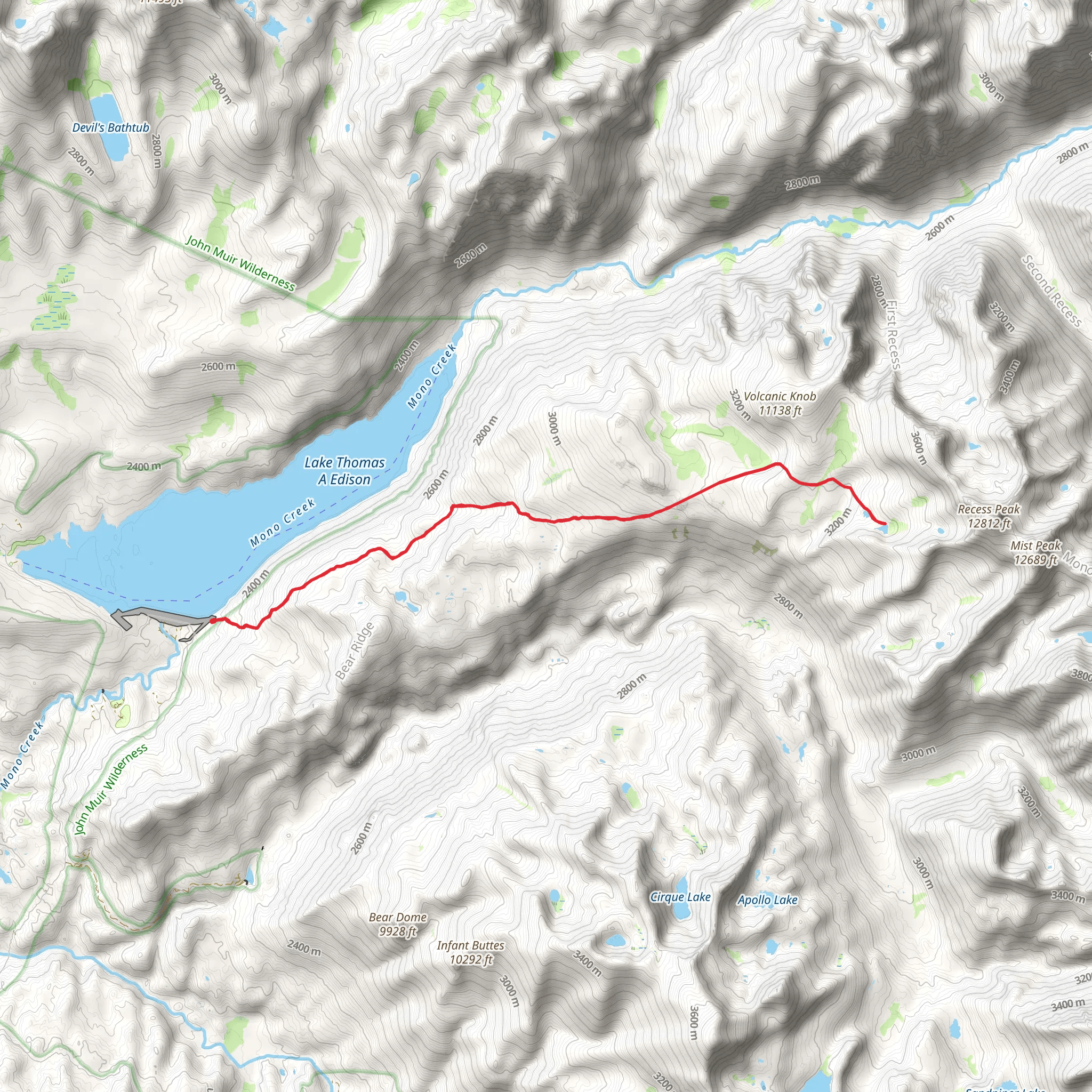Volcanic Knob via Bear Ridge Trail mobile static map