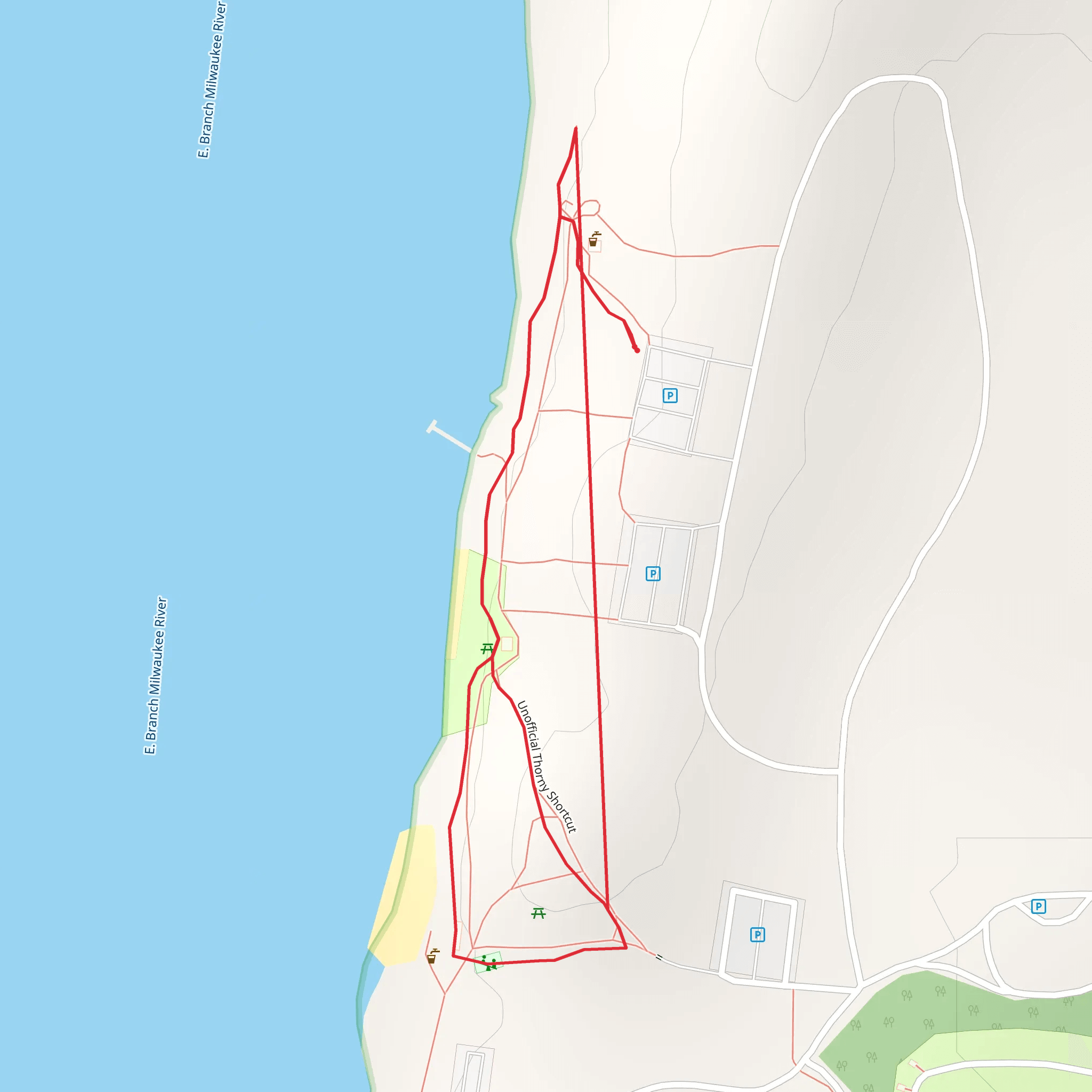 Unofficial Thorny Shortcut Loop mobile static map