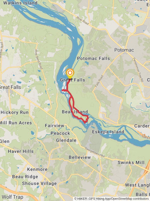 Chesapeake and Ohio Canal Loop via ADT