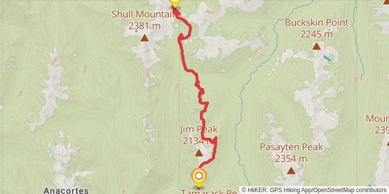 Pacific Crest Trail - Washington stage 49 Map