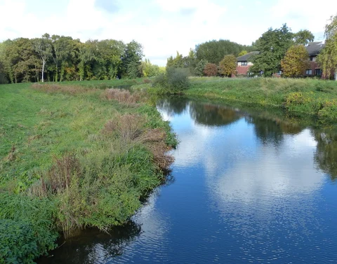 An image depicting the trail River Witham Loop - Bracebridge and its surrounding area.
