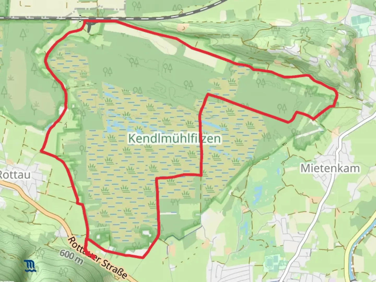 An image depicting the trail Genial Vital 3 and Haas Trail and its surrounding area.