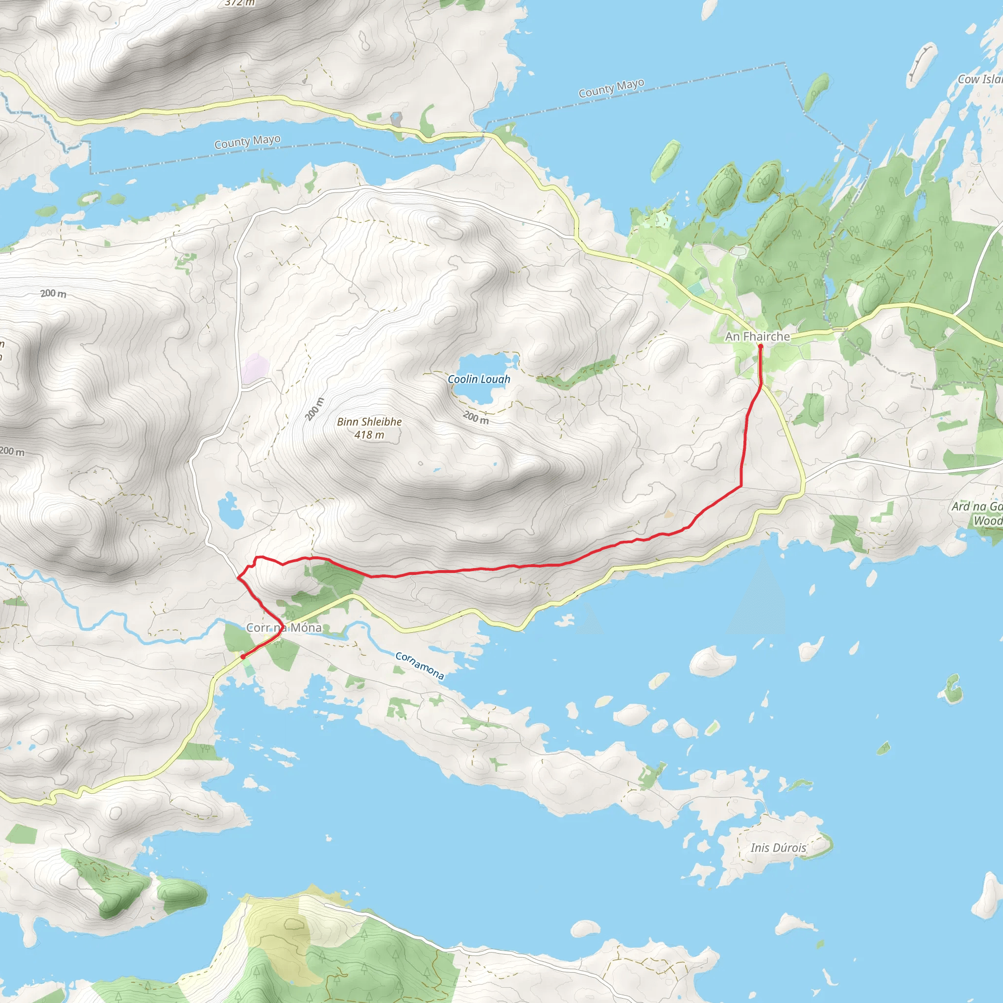 An Seanbhóthar mobile static map