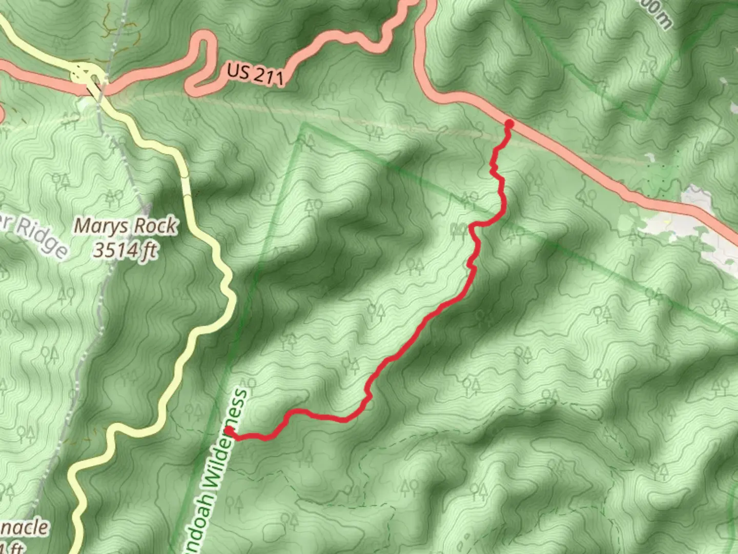 An image depicting the trail Buck Ridge Trail and its surrounding area.