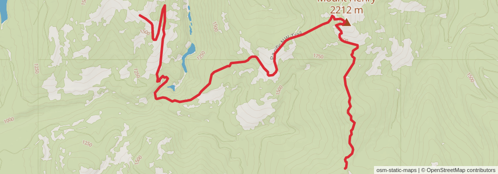 American Perimeter Trail - Rocky Mountains Primary stage 166 Map