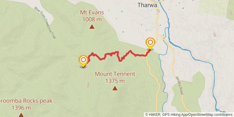 Australian Alps Walking Track stage 42 Map