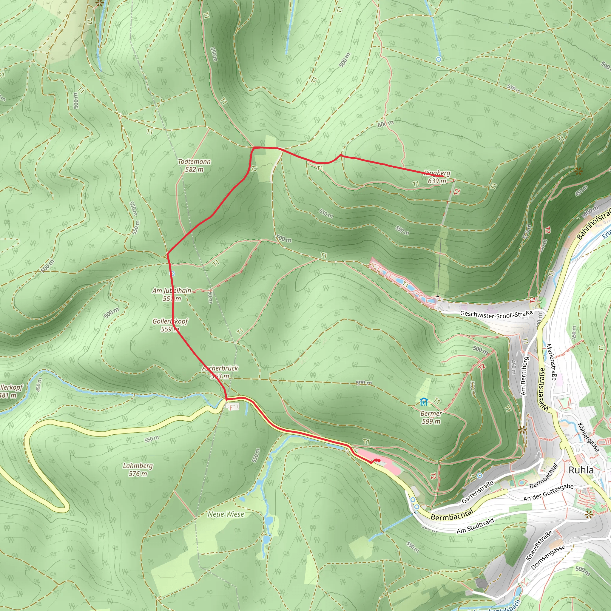 Ringberg Walk mobile static map