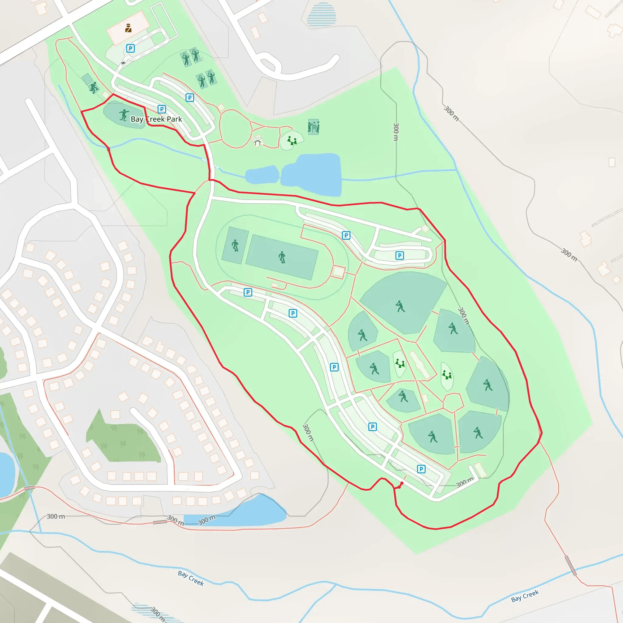 Caditz Lane Loop mobile static map