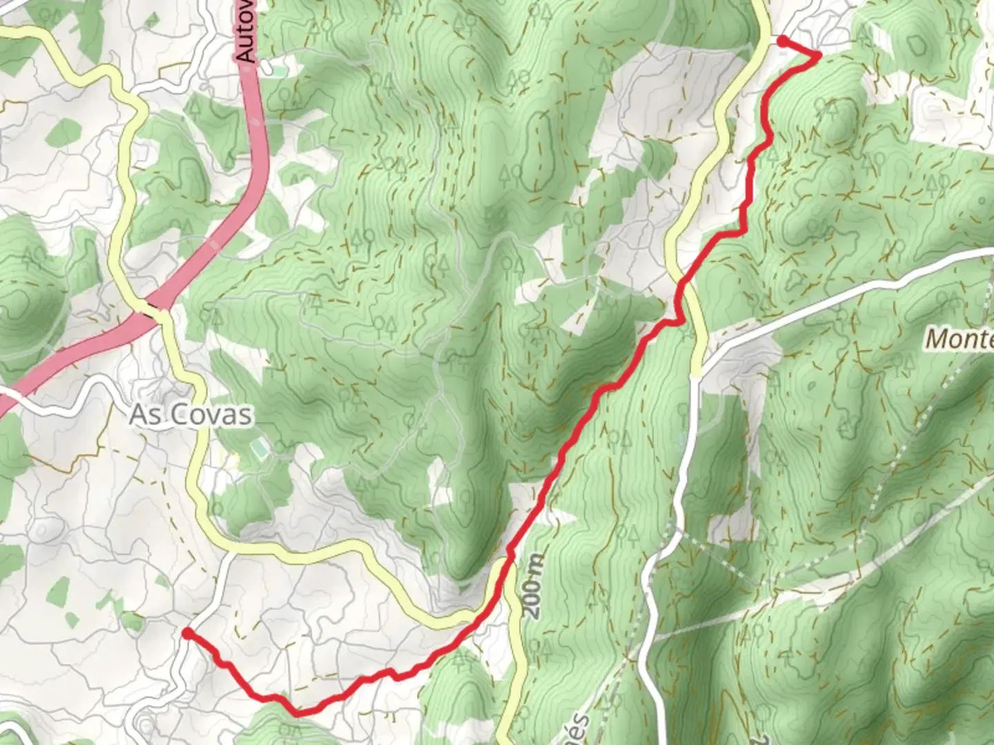 An image depicting the trail PR G 172 Chanca River Route and its surrounding area.
