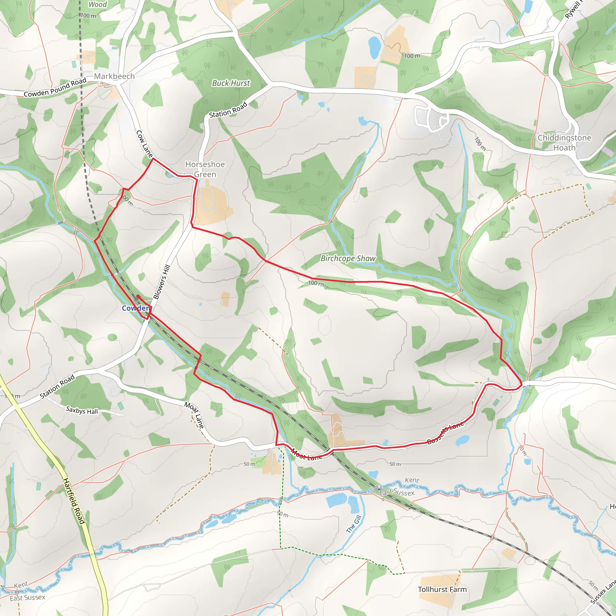 Horseshoe Green Loop mobile static map