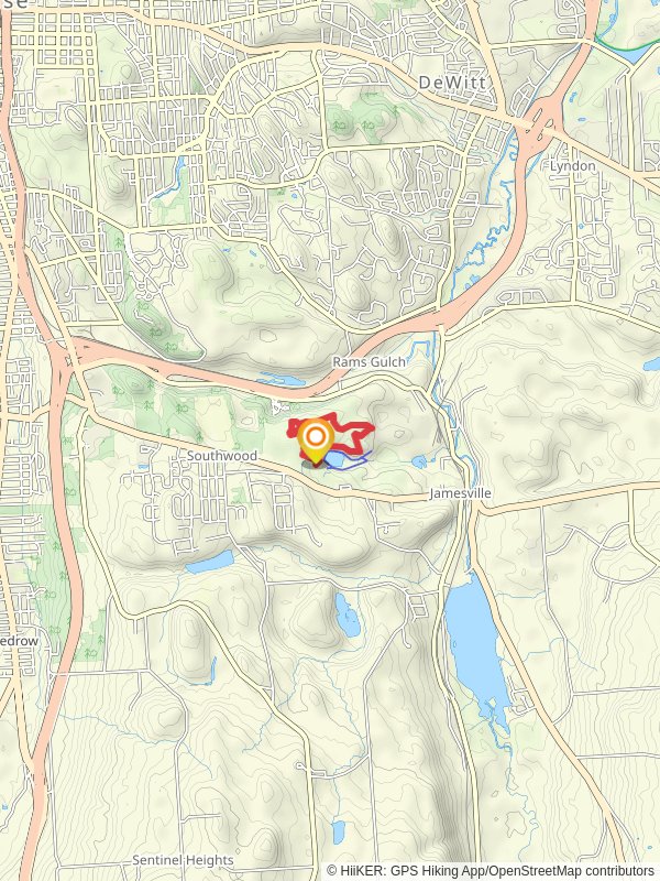 Clark Reservation State Park Loop Trail mobile static map