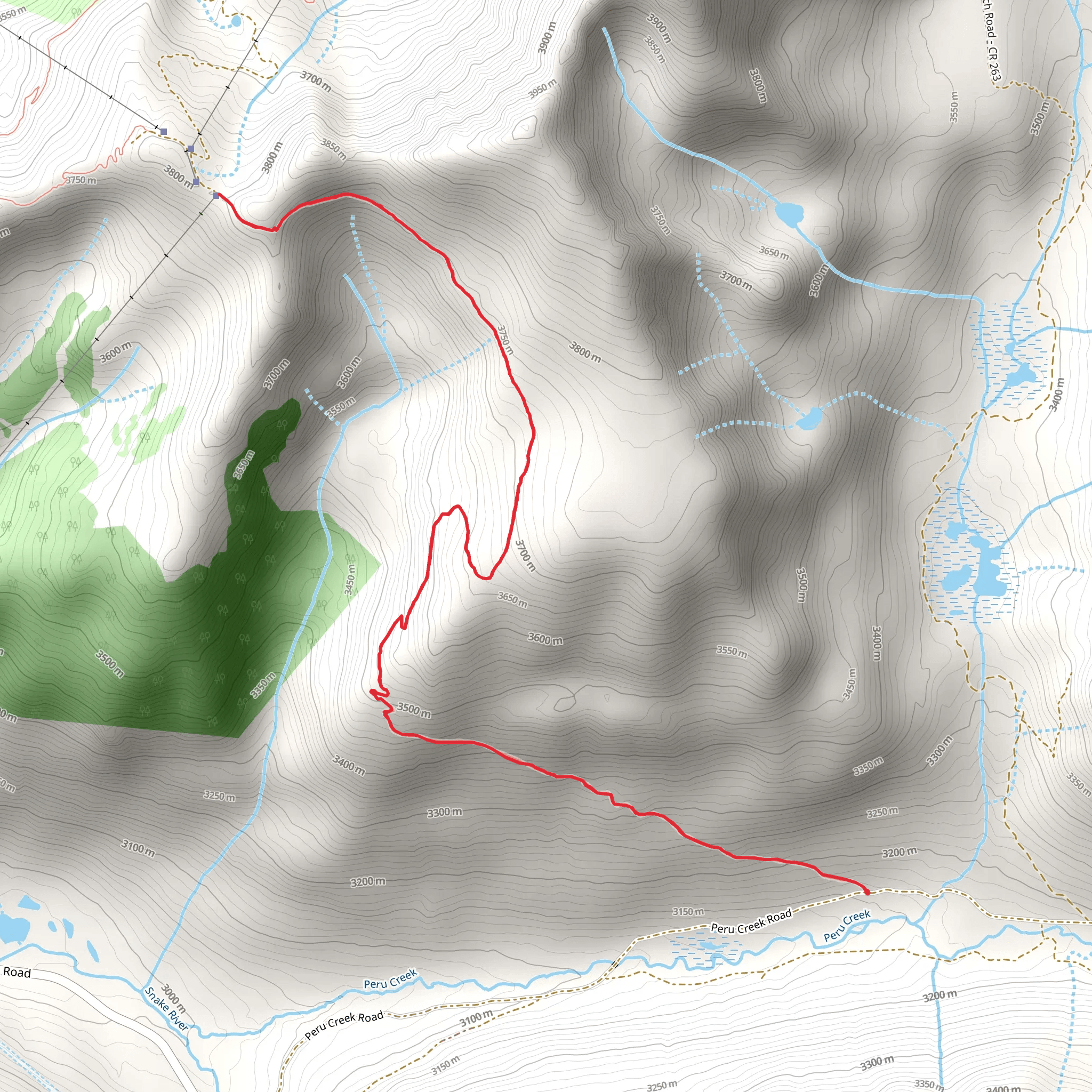Lenawee Trail mobile static map
