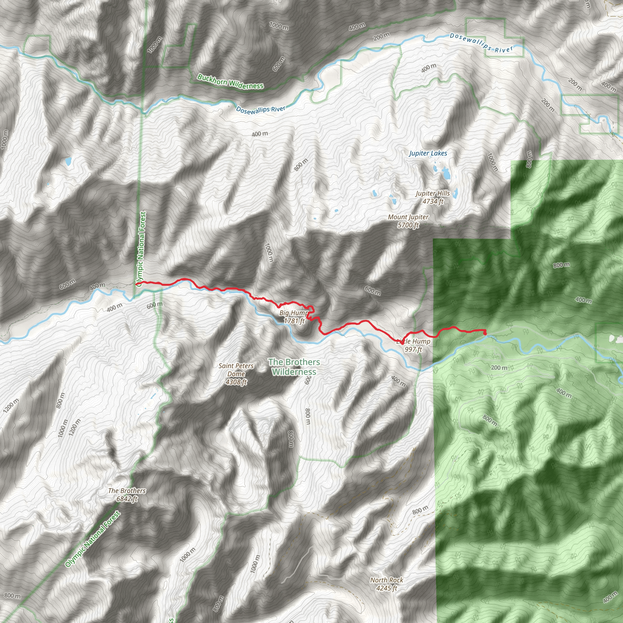 Duckabush Trail mobile static map