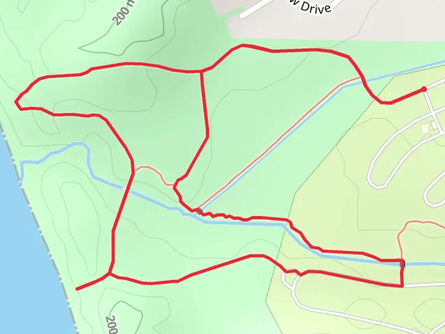 An image depicting the trail Little Black Creek Loop and its surrounding area.