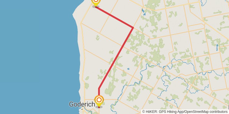 Waterfront Trail stage 73 Map