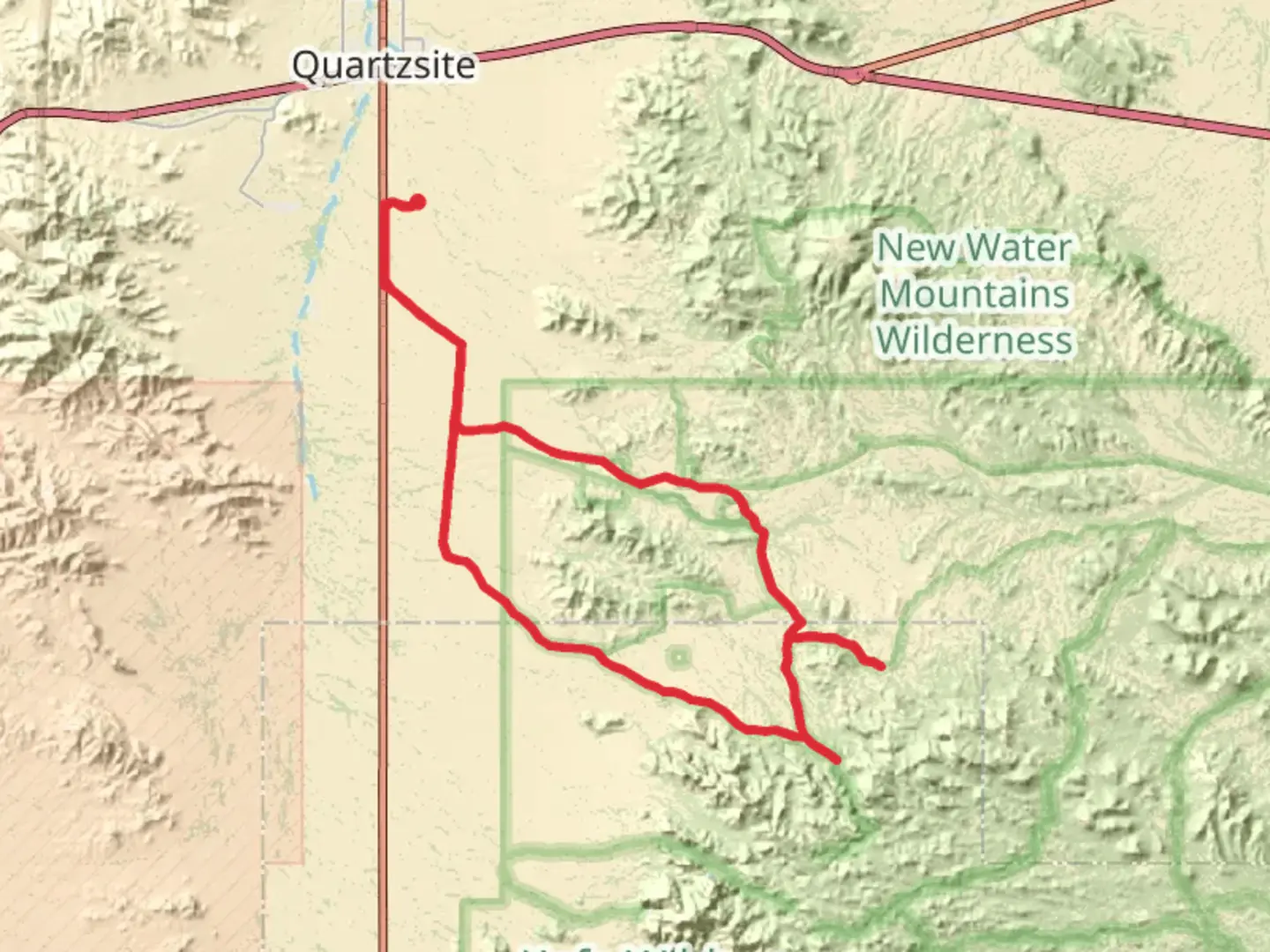 An image depicting the trail Brass Cap Point and Beahive Loop and its surrounding area.