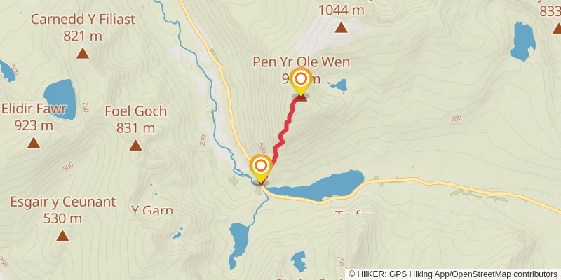 Cambrian Way alt 10 Map