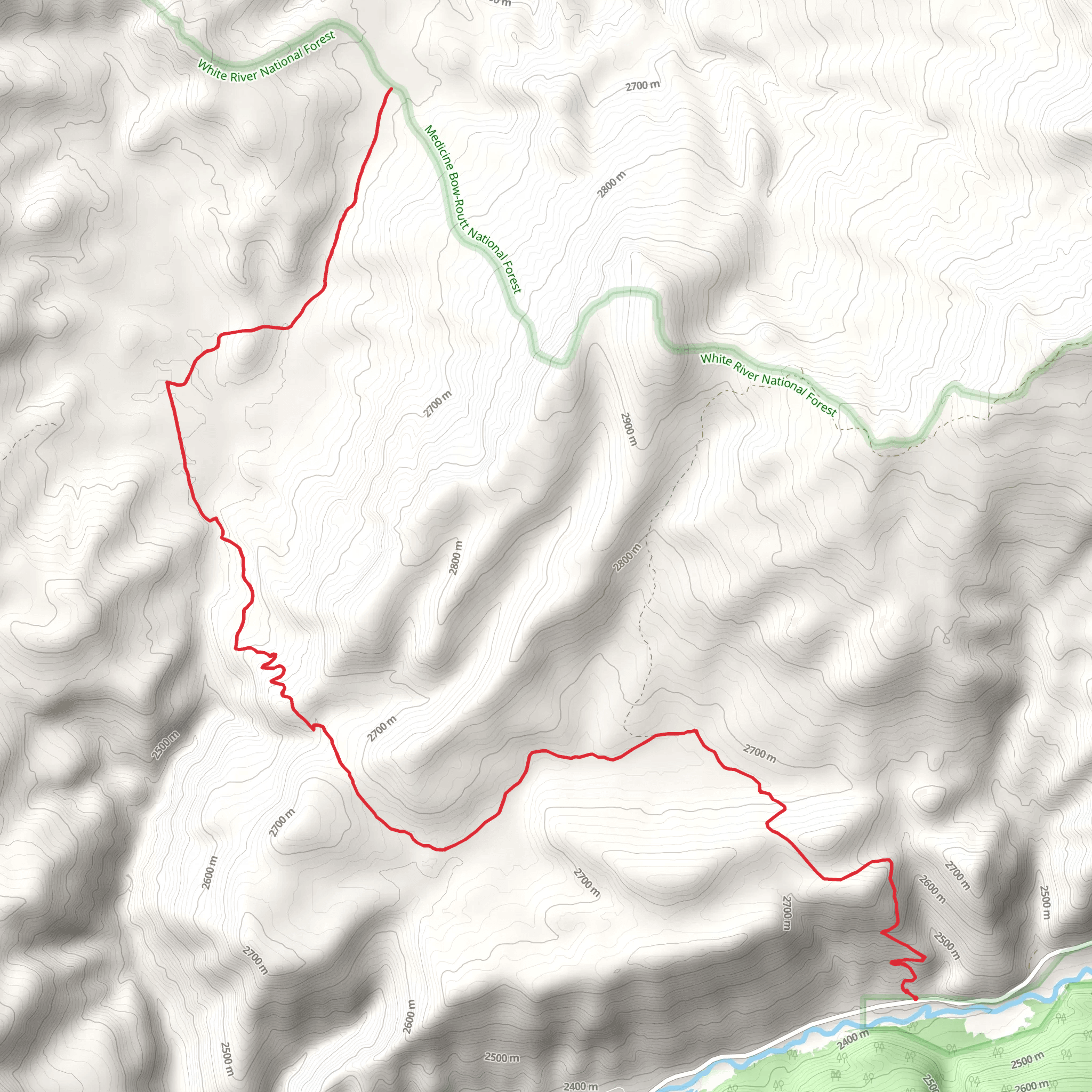 East Lost Park Trail mobile static map