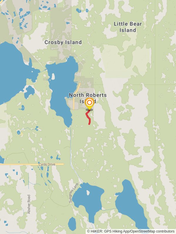 Isle of Pine Red Trail mobile static map