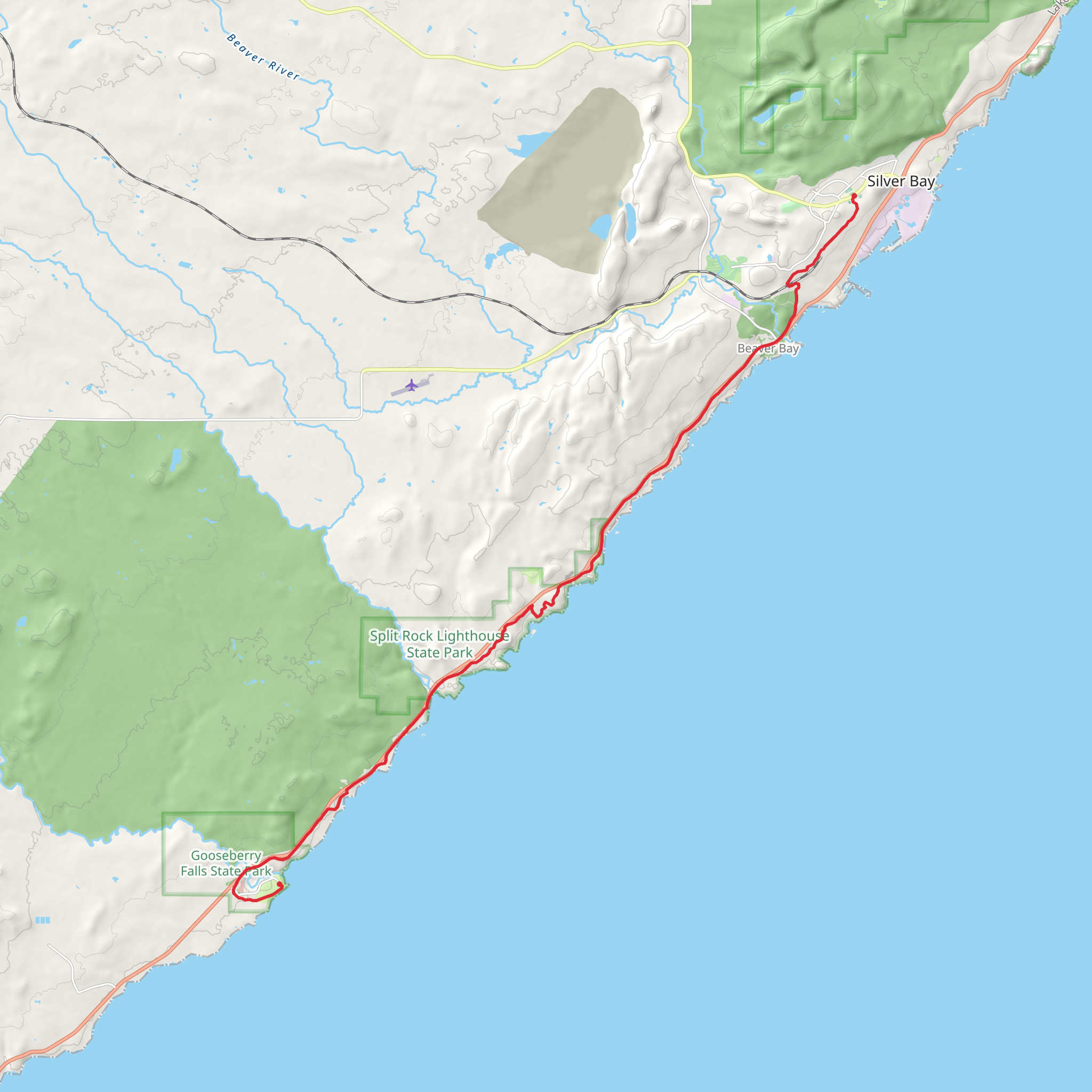 Gitchi-Gami State Trail mobile static map