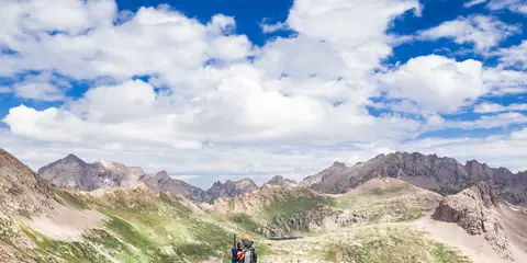 An image depicting the trail Weminuche Wilderness Traverse and its surrounding area.