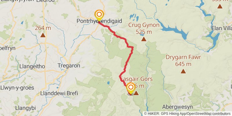 Holyhead to Chepstow Walk stage 20 Map