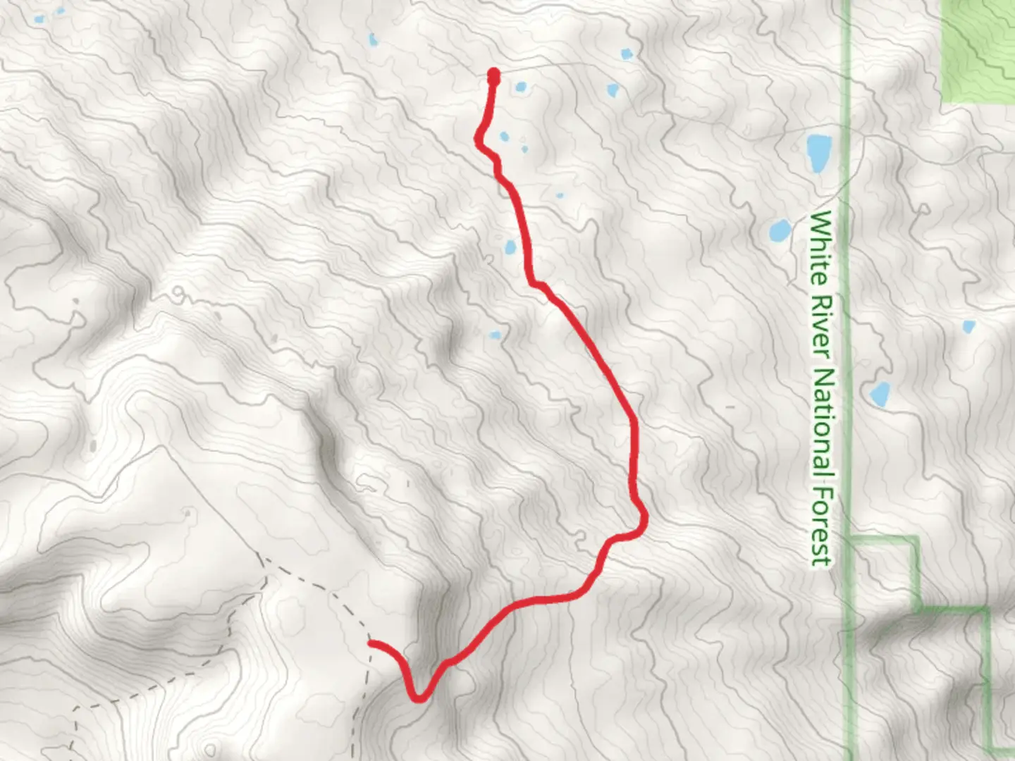 An image depicting the trail Coburn Rim Trail and its surrounding area.