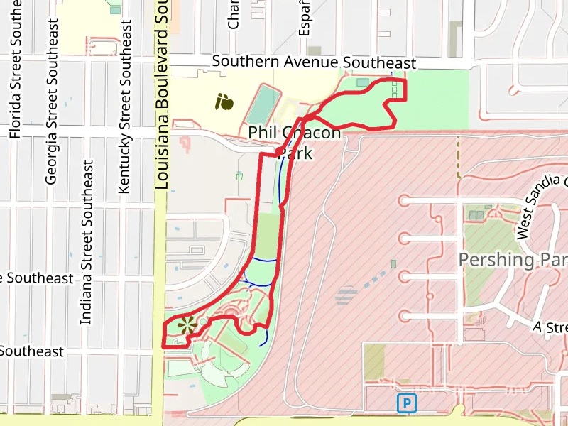 Phil Chacon Park and New Mexico Veterans Memorial Park Loop