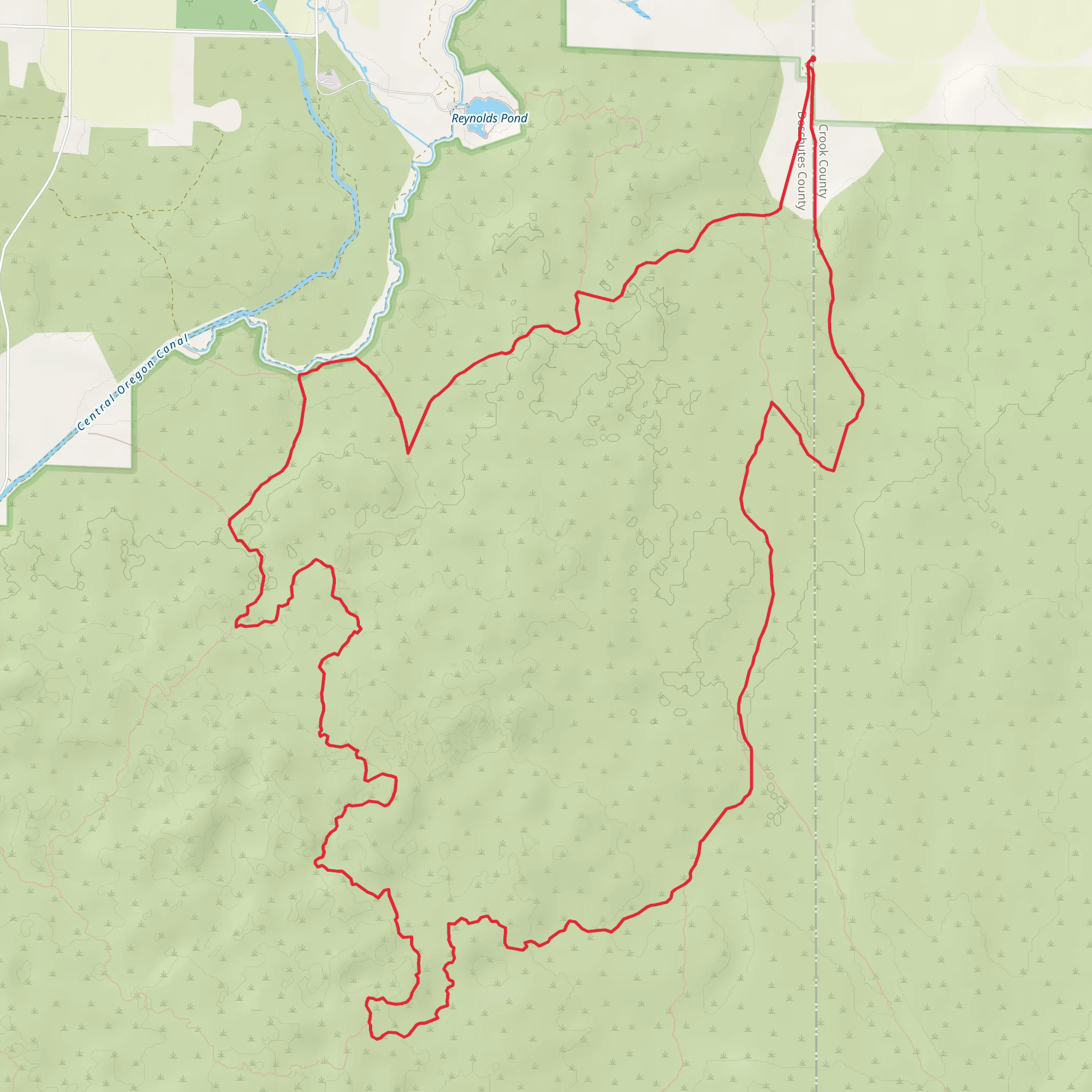 Dry River and Tumulus Loop Trail mobile static map