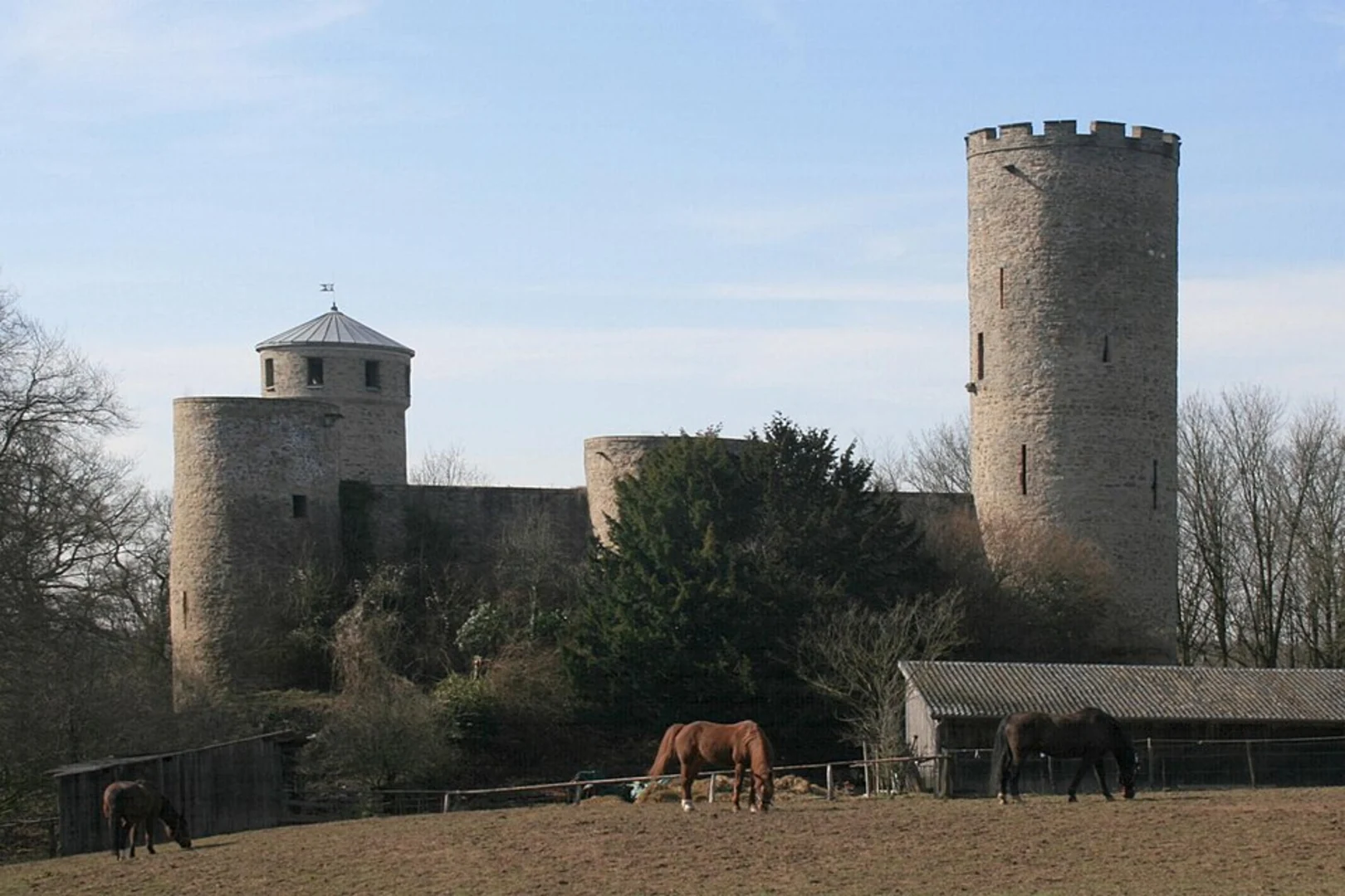 An image depicting the trail Jakobs-Pilgerweg Koeln - Achen and Wald-Wasser-Wildnis-Weg Loop and its surrounding area.