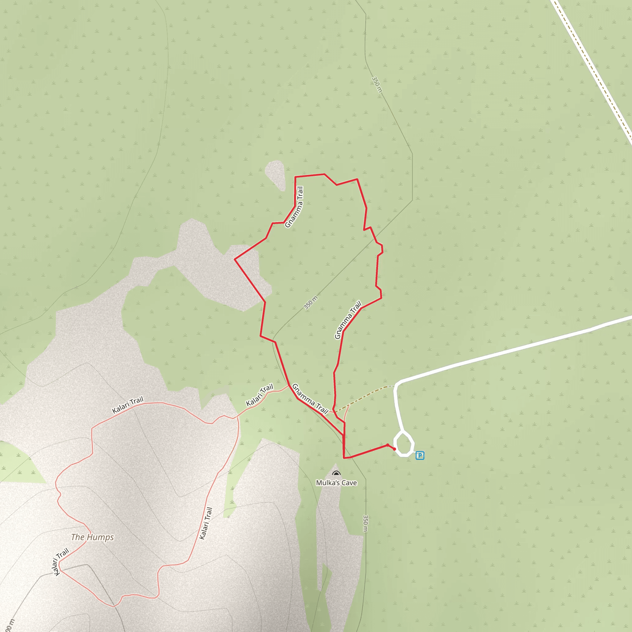 Gnamma Trail mobile static map