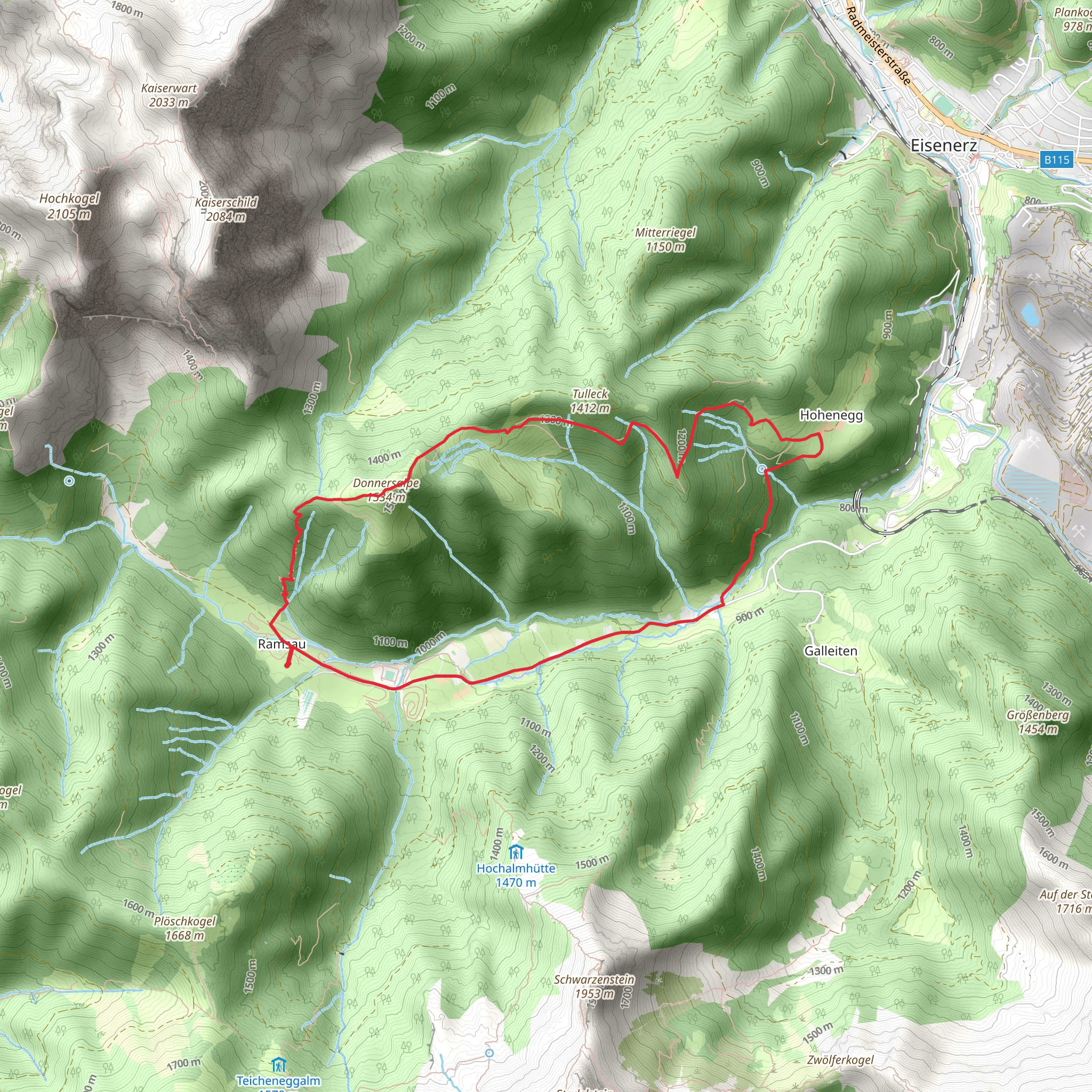 Donnersalpe mobile static map