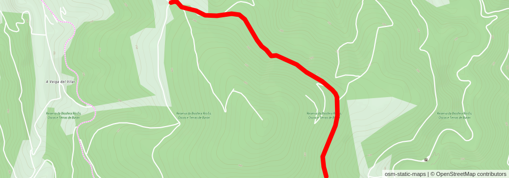 Route of the Mazo de Meredo alt 1 Map