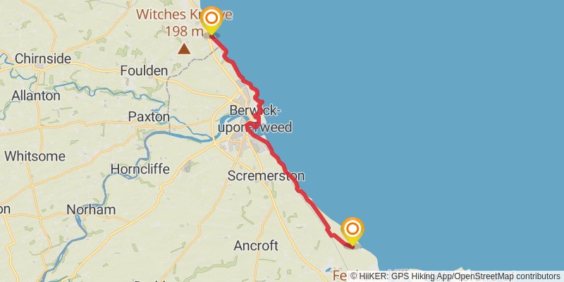 Forth to Farne Way stage 5 Map