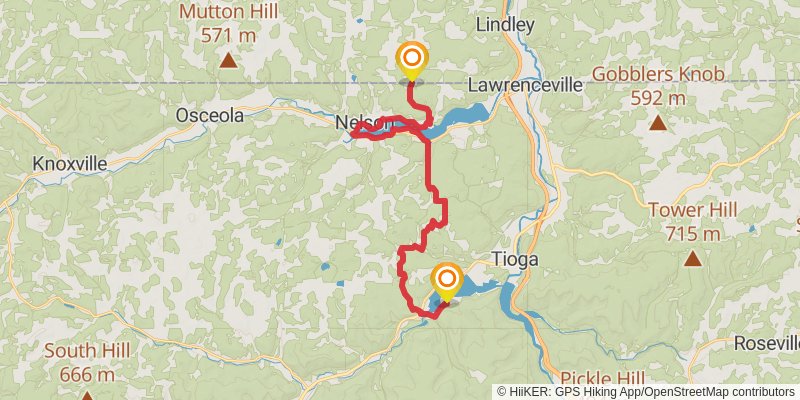 Mid State Trail - Pennsylvania stage 27 Map