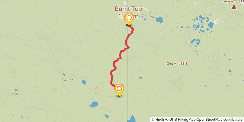 Separation Creek Loop spur 1 Map