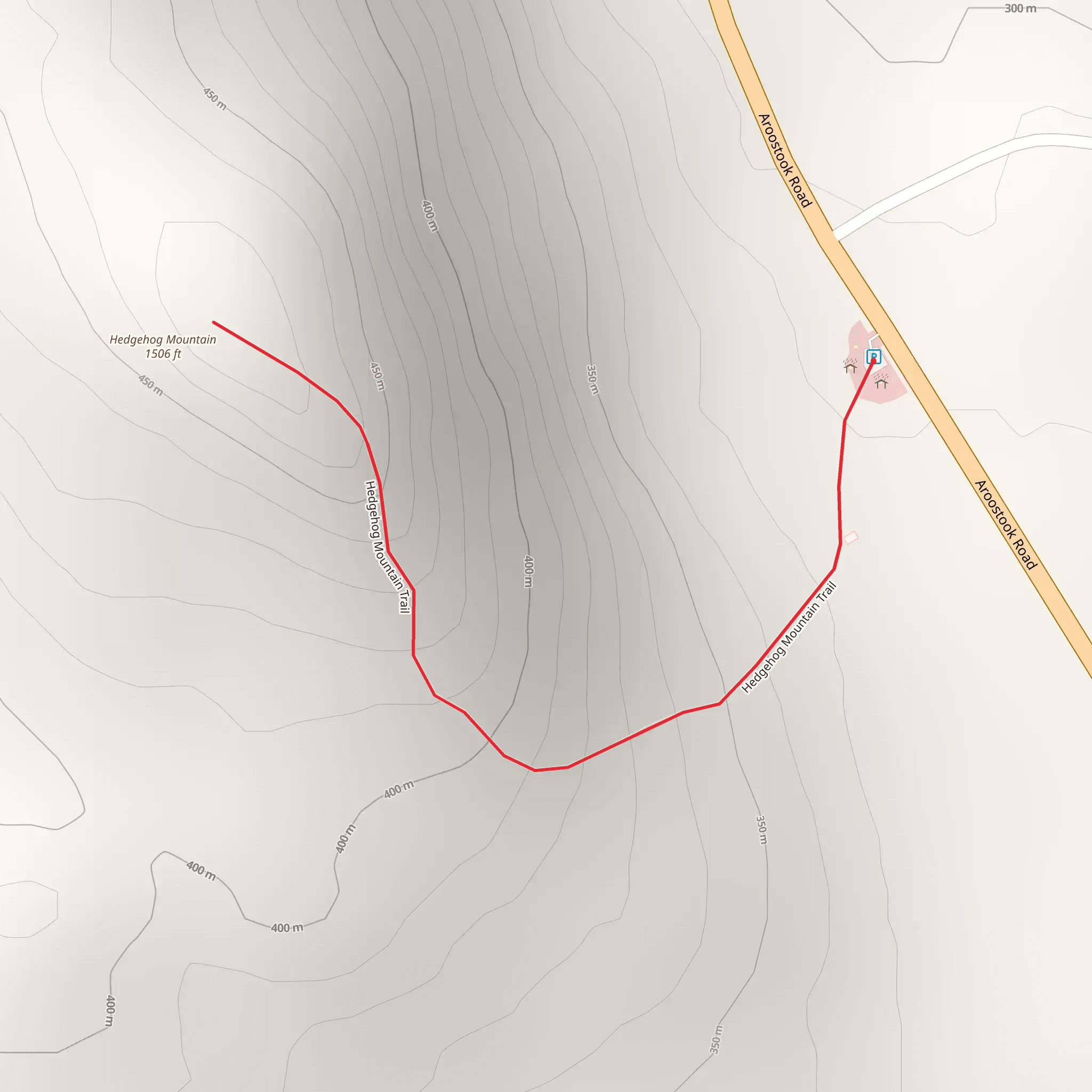 Hedgehog Mountain Trail mobile static map