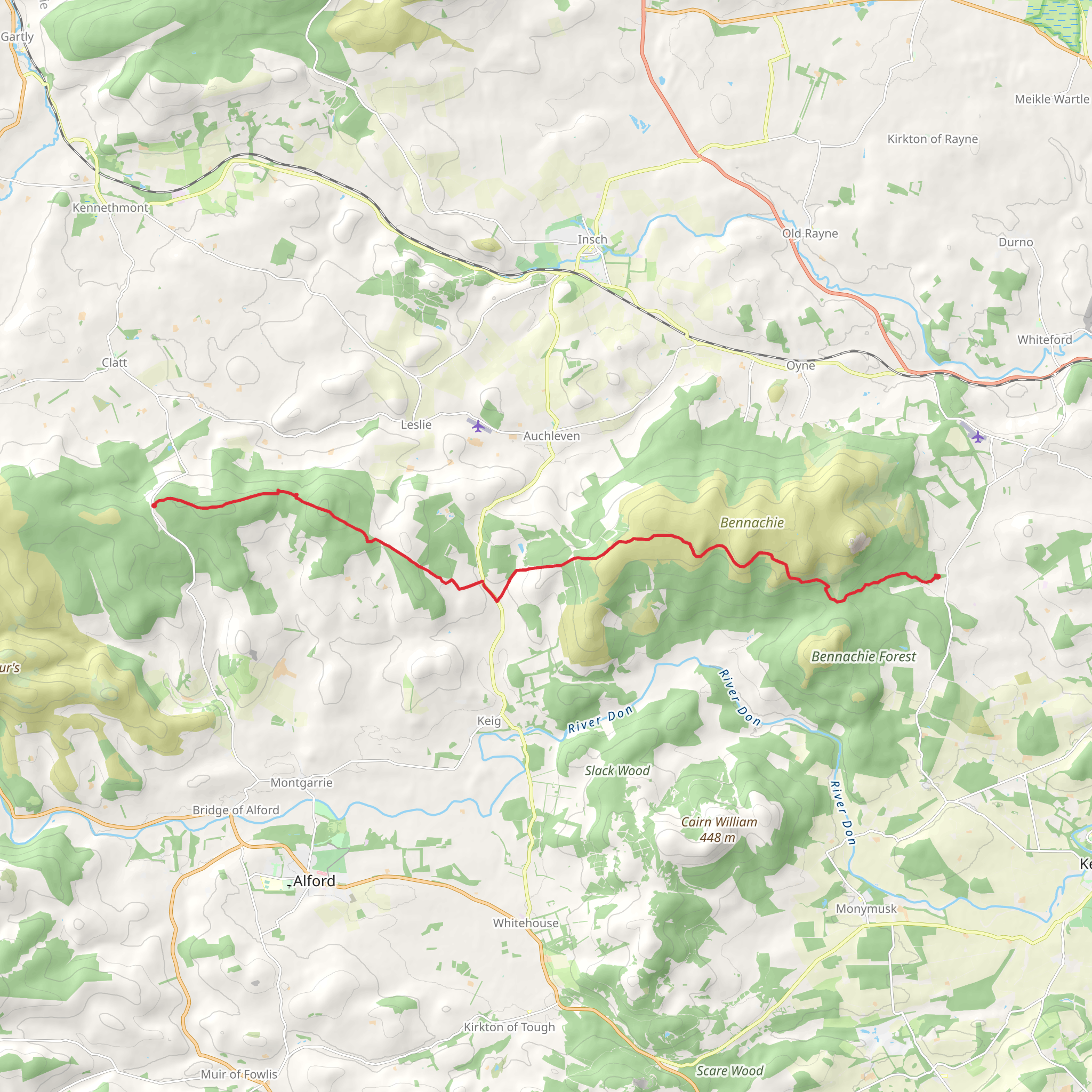 Gordon Way mobile static map