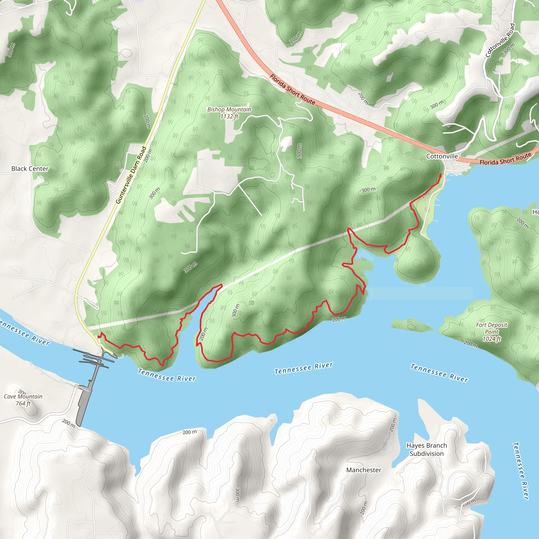 Honeycomb Trail mobile static map