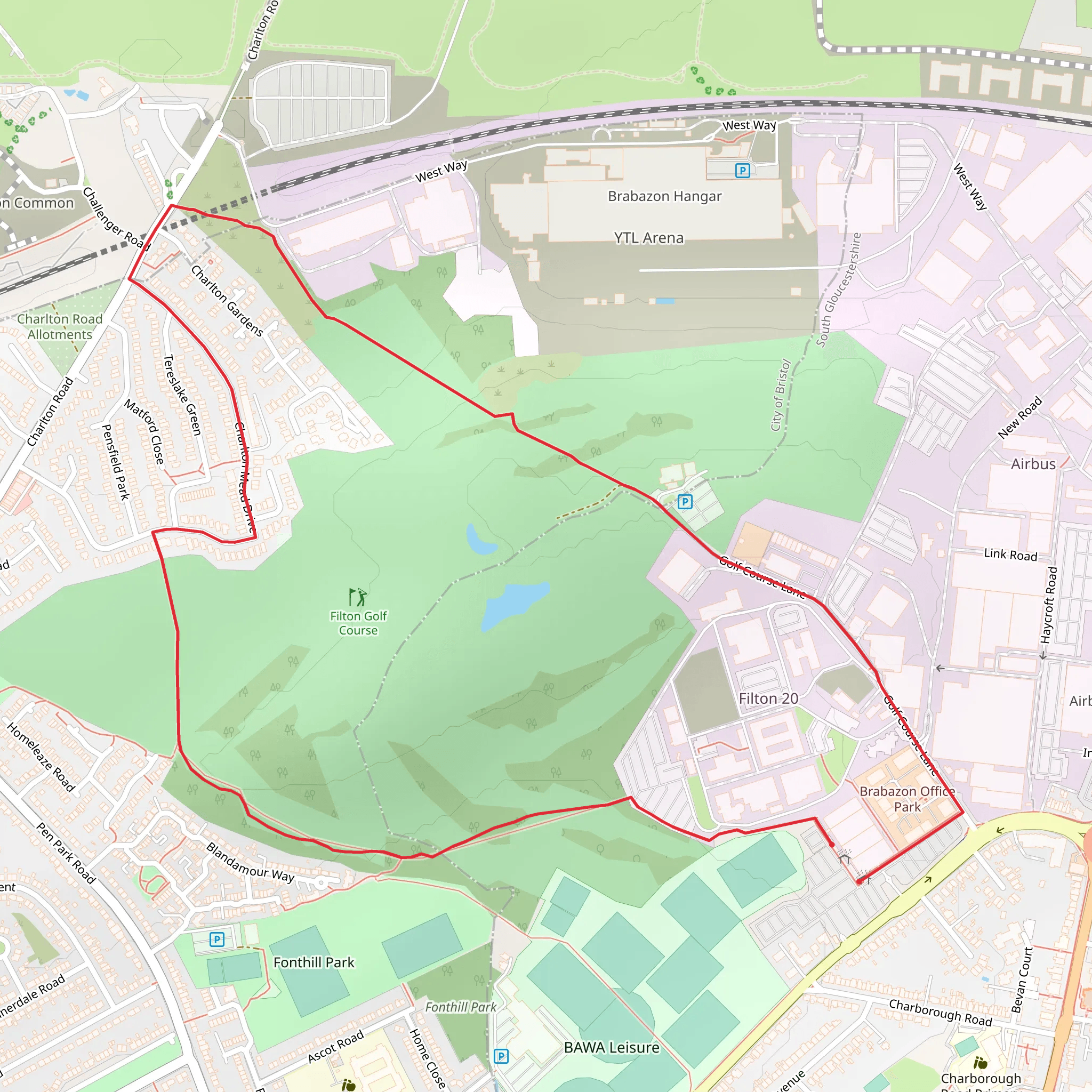 Westwood Loop mobile static map
