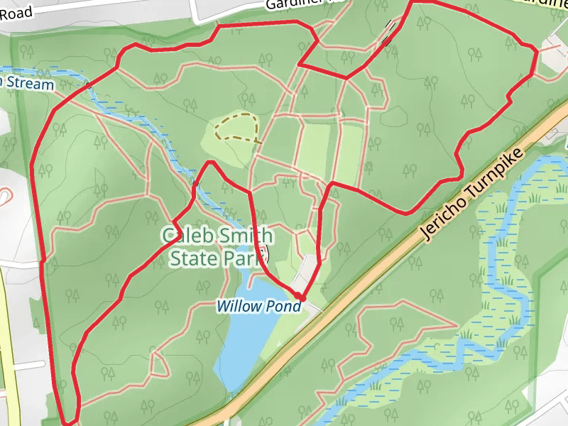 Long Island Greenbelt Short Trail from Loop Willow Pond