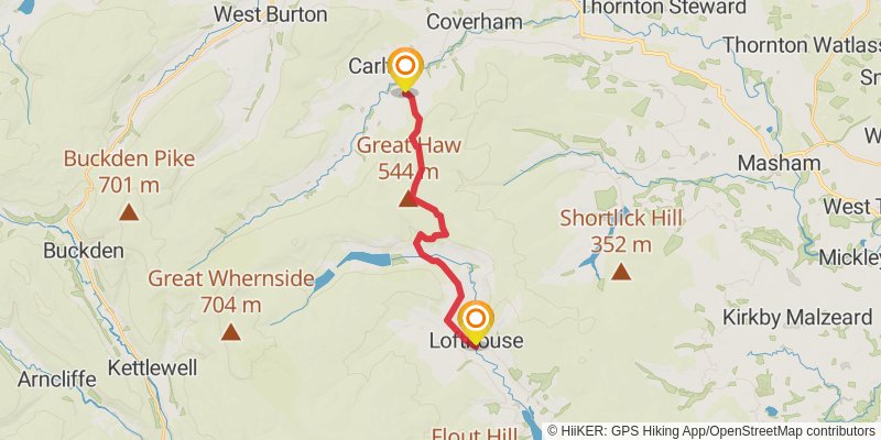 Kirkby Stephen to Masham via Six Dales Way stage 4 Map