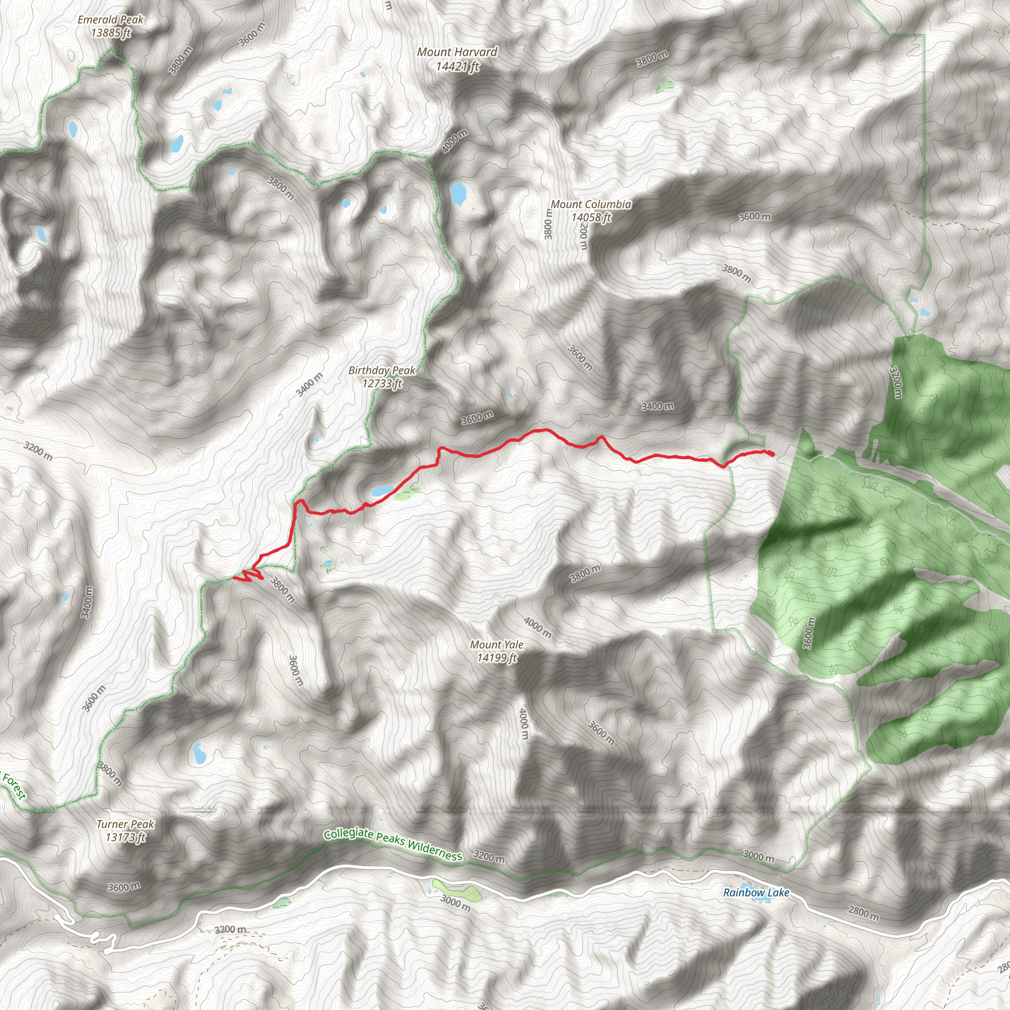 Kroenke Lake Trail mobile static map