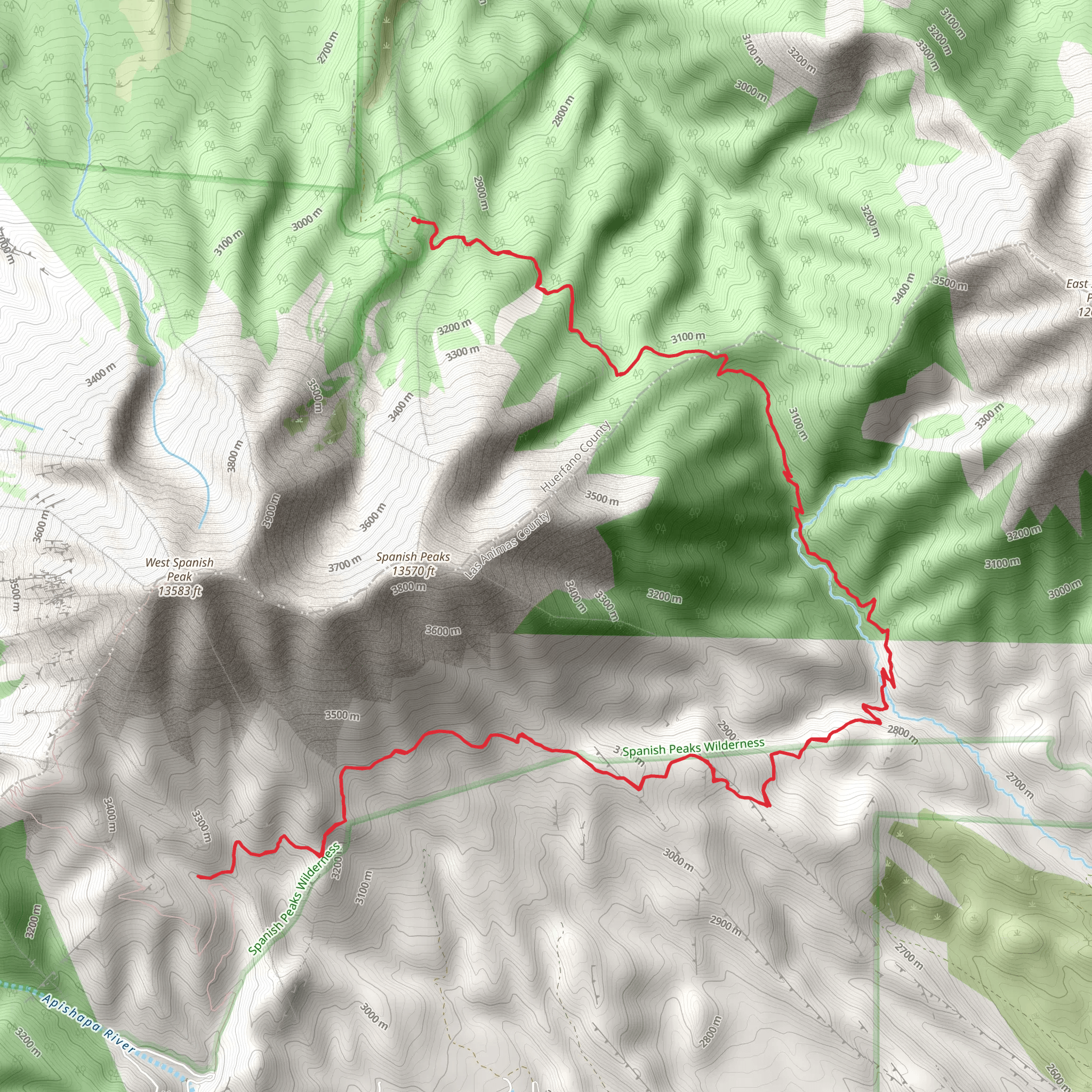 Wahatoya Trail mobile static map