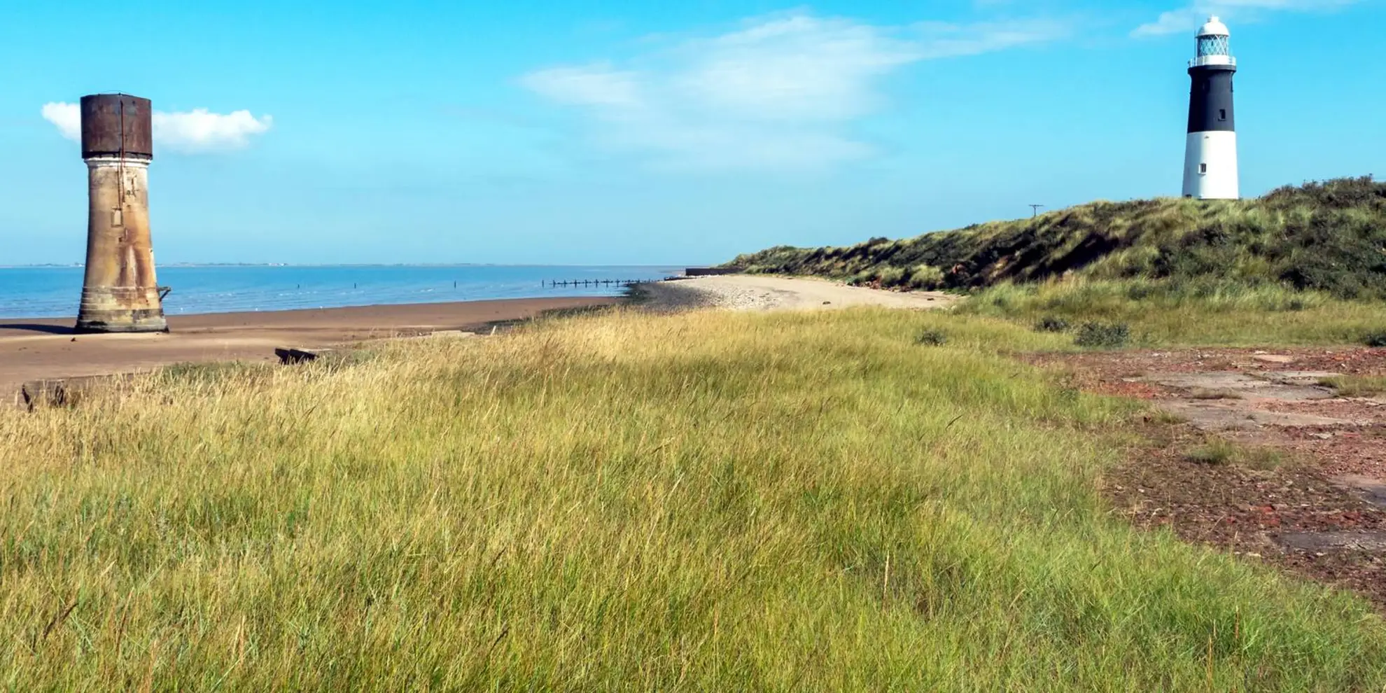 An image depicting the trail Spurn Head from Kilnsea and its surrounding area.